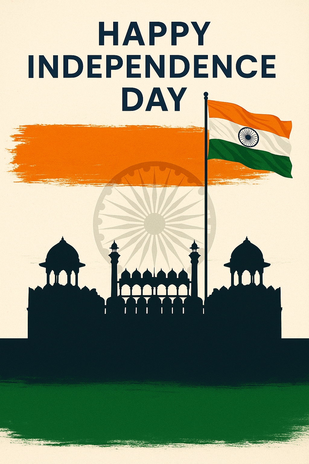 Red Fort & Tricolor